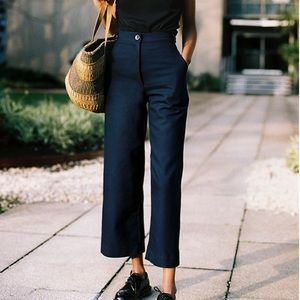 Caves Collect Lucie Navy Wool Pants